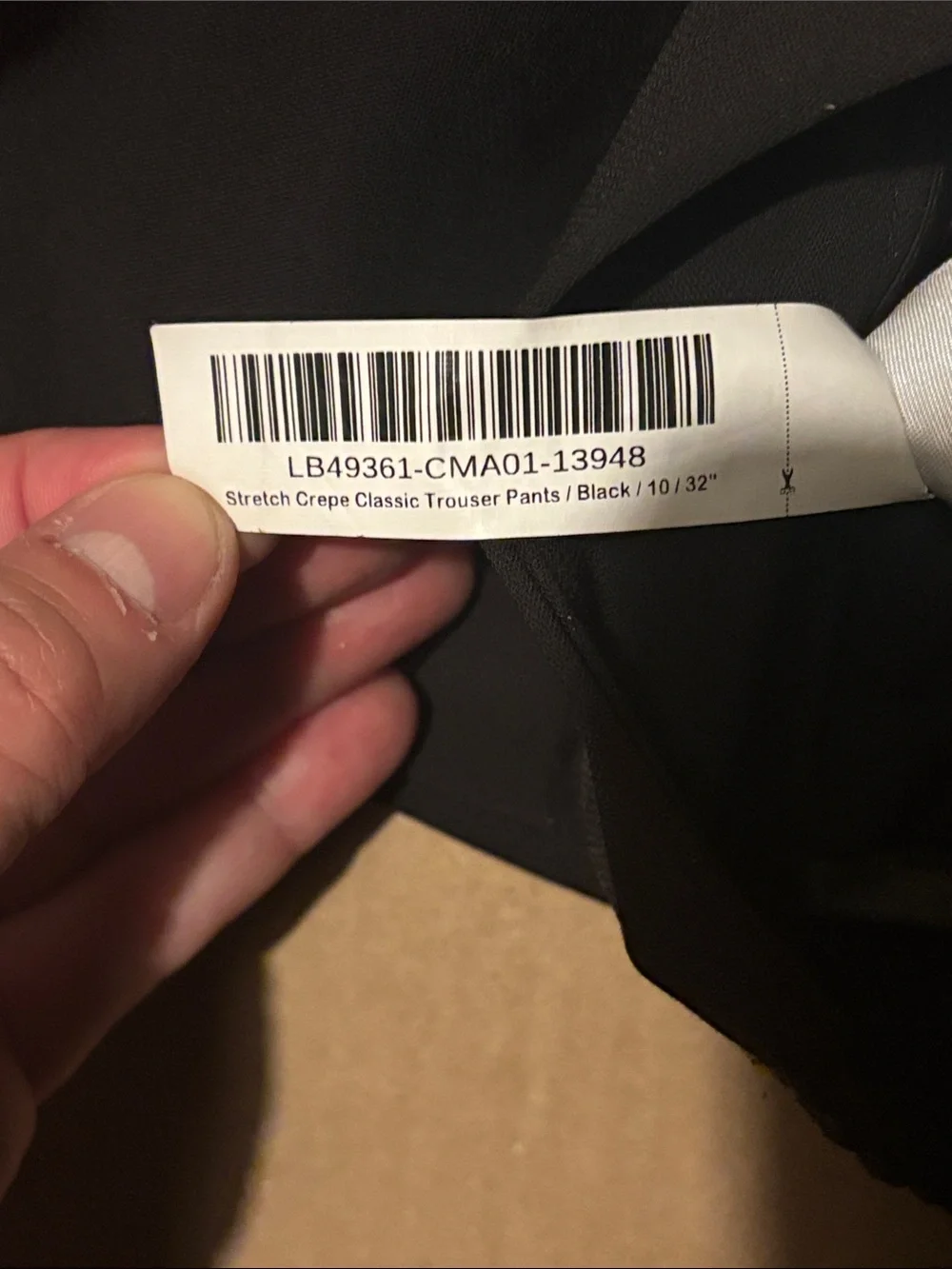 Quince Black Straight-Leg Dress Pants